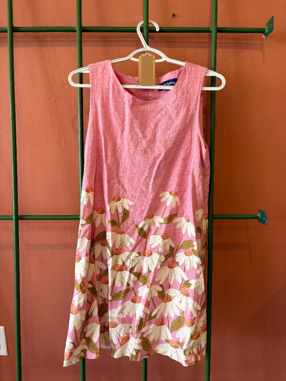 Princess Highway Pink Daisy Linen Mini Dress